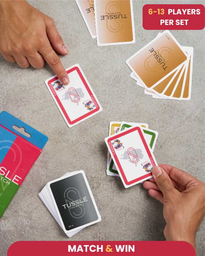 Tussle Card Game, Family & Friends Group Party Game, Family Get-Together Game, Unique Houzie Game Anytime for Teens & Adults (All 4 Sets) - Image 6