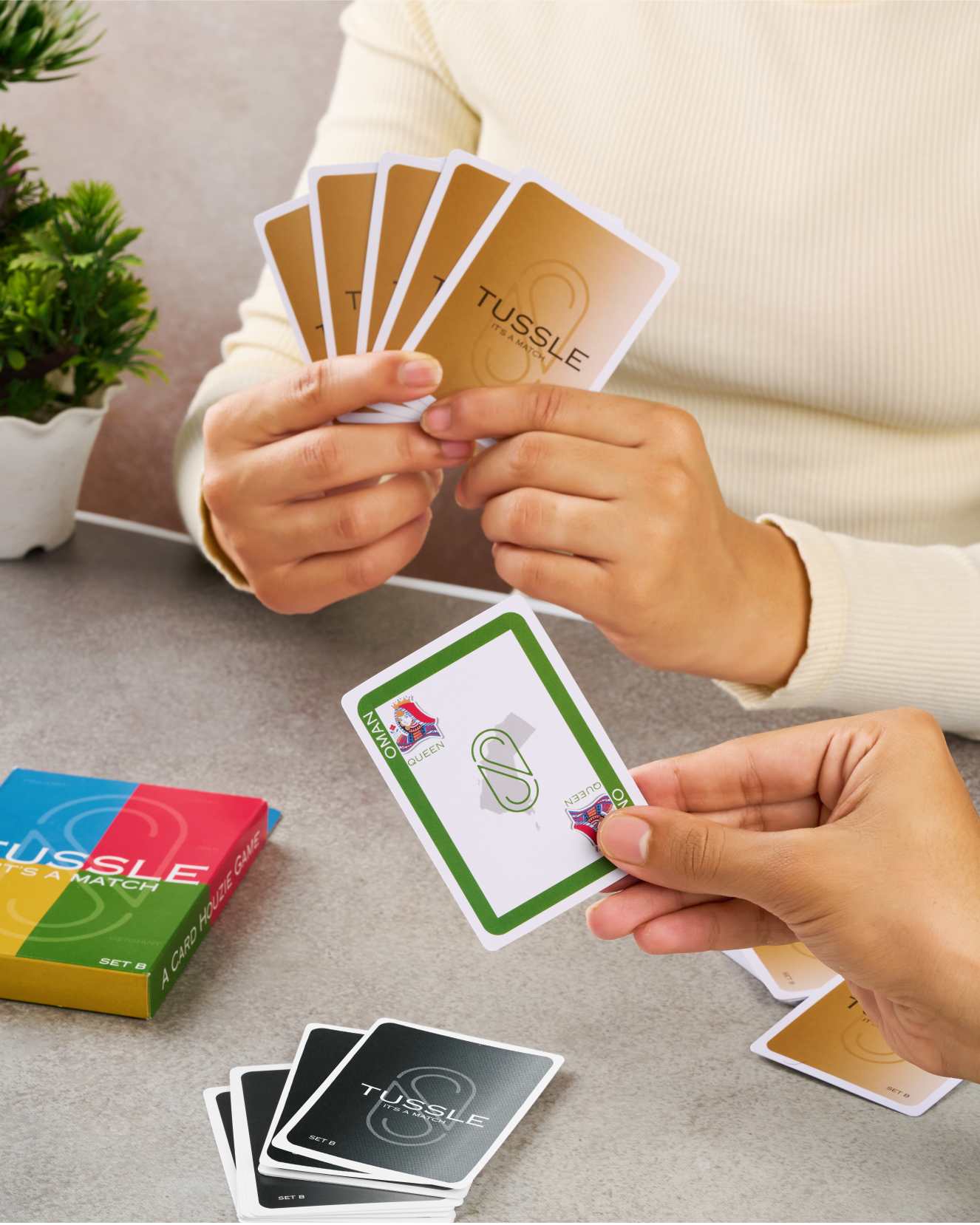 Tussle Card Game, Family & Friends Group Party Game, Family Get-Together Game, Unique Houzie Game Anytime for Teens & Adults (All 4 Sets) - Image 3